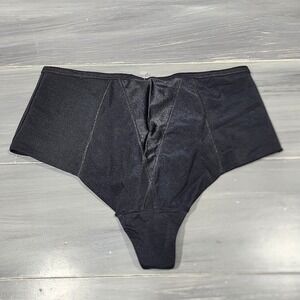 Leonisa PowerSlim High Waist Control Thong Panty Underwear Black Size M 012766